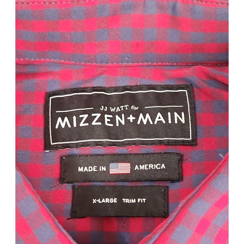 JJ Watt For‎ Mizzen+Main Men's XL Trim Fit Stretch Long Sleeve Button Shirt USA - Picture 3 of 7